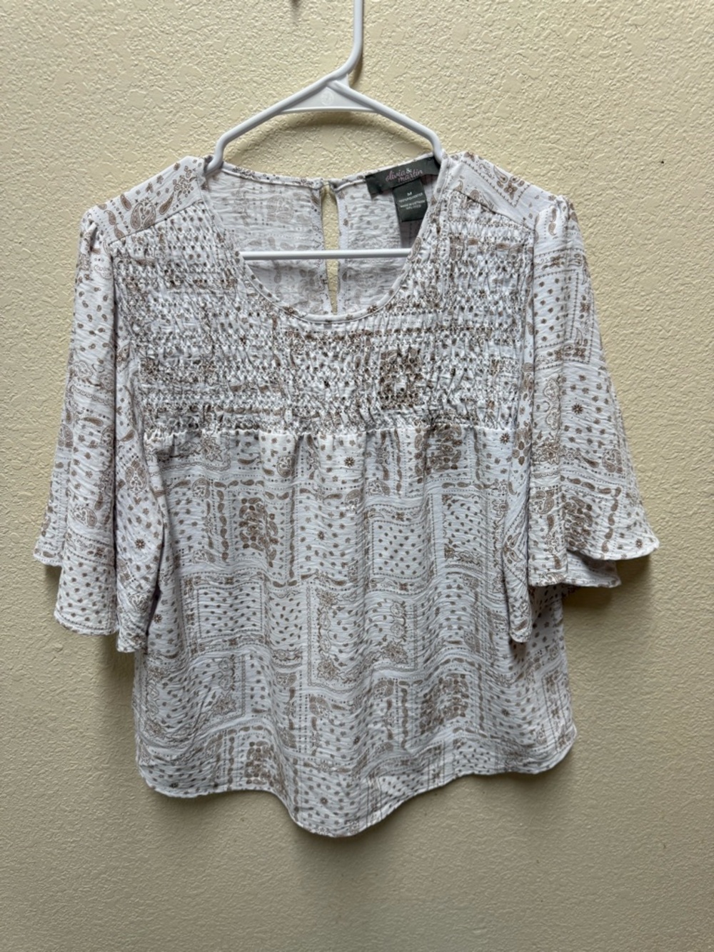 Women Olivia and Martin's blouse with a paisley bandana-style pattern  Size M